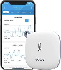 Review of Govee WiFi Wireless Temp and Humidity Sensor Monitoring 